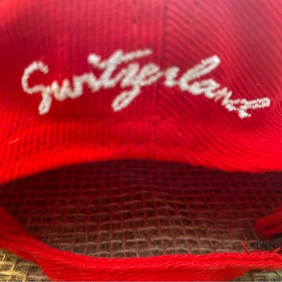 Switzerland Hat Embroidered Splash Arts Red #3 - Picture 3 of 7